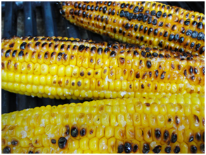 Corn Grilled In Aluminum Foil