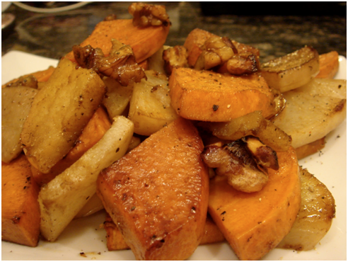 Spicy Roasted Sweet Potatoes