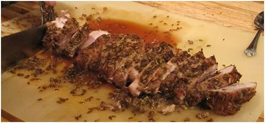 Roasted Pork Loin with Apples and Sweet Potatoes