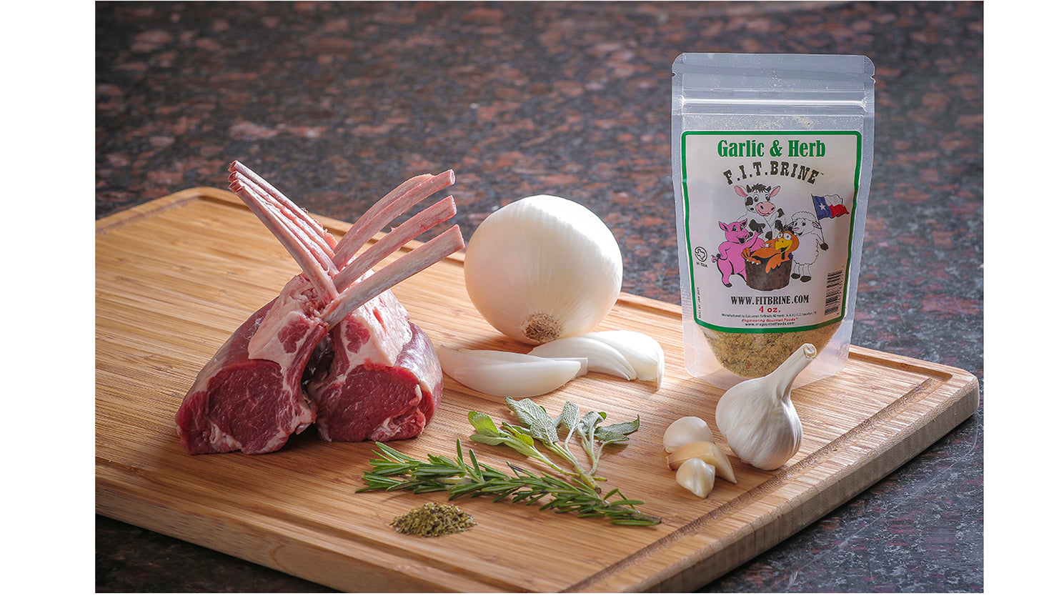 garlic and herb seasoning brine; lamb;